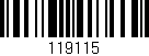 Código de barras (EAN, GTIN, SKU, ISBN): '119115'