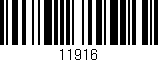 Código de barras (EAN, GTIN, SKU, ISBN): '11916'