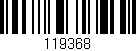 Código de barras (EAN, GTIN, SKU, ISBN): '119368'