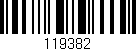 Código de barras (EAN, GTIN, SKU, ISBN): '119382'