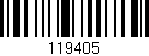 Código de barras (EAN, GTIN, SKU, ISBN): '119405'