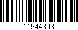 Código de barras (EAN, GTIN, SKU, ISBN): '11944393'