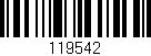 Código de barras (EAN, GTIN, SKU, ISBN): '119542'