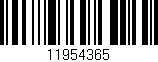 Código de barras (EAN, GTIN, SKU, ISBN): '11954365'