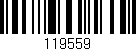 Código de barras (EAN, GTIN, SKU, ISBN): '119559'