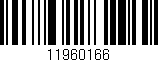 Código de barras (EAN, GTIN, SKU, ISBN): '11960166'
