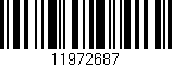 Código de barras (EAN, GTIN, SKU, ISBN): '11972687'