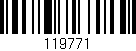 Código de barras (EAN, GTIN, SKU, ISBN): '119771'