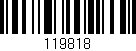 Código de barras (EAN, GTIN, SKU, ISBN): '119818'