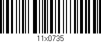 Código de barras (EAN, GTIN, SKU, ISBN): '11x0735'