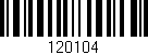 Código de barras (EAN, GTIN, SKU, ISBN): '120104'