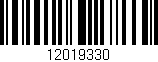 Código de barras (EAN, GTIN, SKU, ISBN): '12019330'