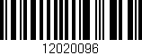 Código de barras (EAN, GTIN, SKU, ISBN): '12020096'