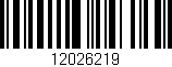Código de barras (EAN, GTIN, SKU, ISBN): '12026219'