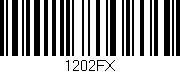 Código de barras (EAN, GTIN, SKU, ISBN): '1202FX'