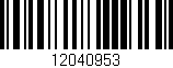Código de barras (EAN, GTIN, SKU, ISBN): '12040953'