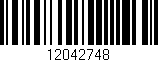 Código de barras (EAN, GTIN, SKU, ISBN): '12042748'