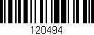 Código de barras (EAN, GTIN, SKU, ISBN): '120494'