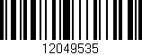 Código de barras (EAN, GTIN, SKU, ISBN): '12049535'