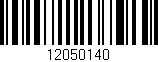 Código de barras (EAN, GTIN, SKU, ISBN): '12050140'