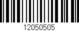 Código de barras (EAN, GTIN, SKU, ISBN): '12050505'