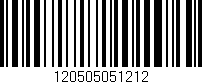 Código de barras (EAN, GTIN, SKU, ISBN): '120505051212'