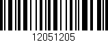 Código de barras (EAN, GTIN, SKU, ISBN): '12051205'