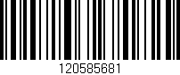 Código de barras (EAN, GTIN, SKU, ISBN): '120585681'