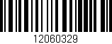 Código de barras (EAN, GTIN, SKU, ISBN): '12060329'