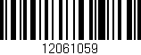 Código de barras (EAN, GTIN, SKU, ISBN): '12061059'