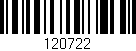 Código de barras (EAN, GTIN, SKU, ISBN): '120722'