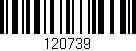 Código de barras (EAN, GTIN, SKU, ISBN): '120739'