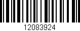 Código de barras (EAN, GTIN, SKU, ISBN): '12083924'
