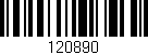 Código de barras (EAN, GTIN, SKU, ISBN): '120890'