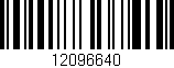 Código de barras (EAN, GTIN, SKU, ISBN): '12096640'