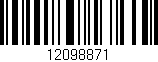 Código de barras (EAN, GTIN, SKU, ISBN): '12098871'