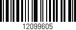 Código de barras (EAN, GTIN, SKU, ISBN): '12099605'