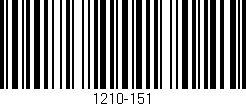 Código de barras (EAN, GTIN, SKU, ISBN): '1210-151'
