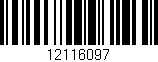 Código de barras (EAN, GTIN, SKU, ISBN): '12116097'