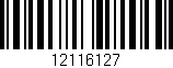 Código de barras (EAN, GTIN, SKU, ISBN): '12116127'