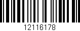 Código de barras (EAN, GTIN, SKU, ISBN): '12116178'