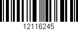 Código de barras (EAN, GTIN, SKU, ISBN): '12116245'