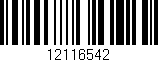 Código de barras (EAN, GTIN, SKU, ISBN): '12116542'