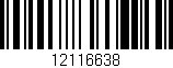 Código de barras (EAN, GTIN, SKU, ISBN): '12116638'