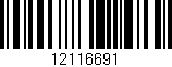 Código de barras (EAN, GTIN, SKU, ISBN): '12116691'