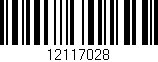 Código de barras (EAN, GTIN, SKU, ISBN): '12117028'