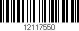 Código de barras (EAN, GTIN, SKU, ISBN): '12117550'
