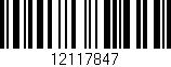 Código de barras (EAN, GTIN, SKU, ISBN): '12117847'