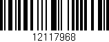 Código de barras (EAN, GTIN, SKU, ISBN): '12117968'