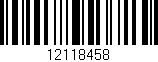 Código de barras (EAN, GTIN, SKU, ISBN): '12118458'
